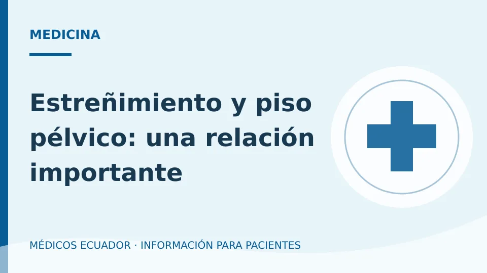 Ilustración informativa sobre Estreñimiento y piso pélvico: una relación importante