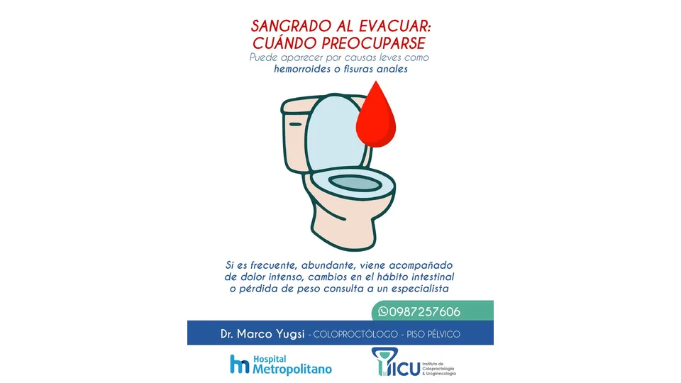Imagen sobre Sangrado al evacuar: causas que deben ser evaluadas