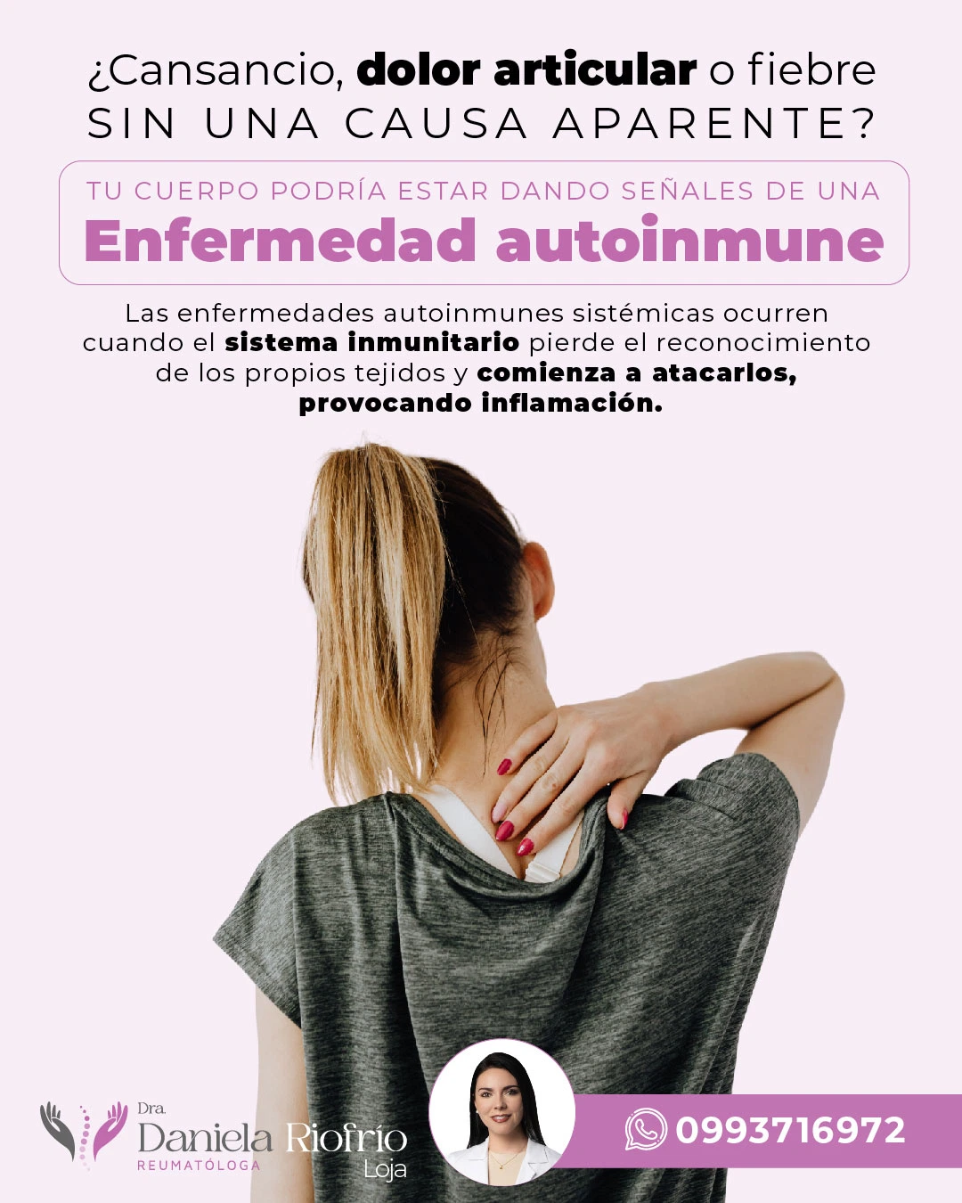 Enfermedades autoinmunes sistémicas: síntomas que pueden parecer desconectados