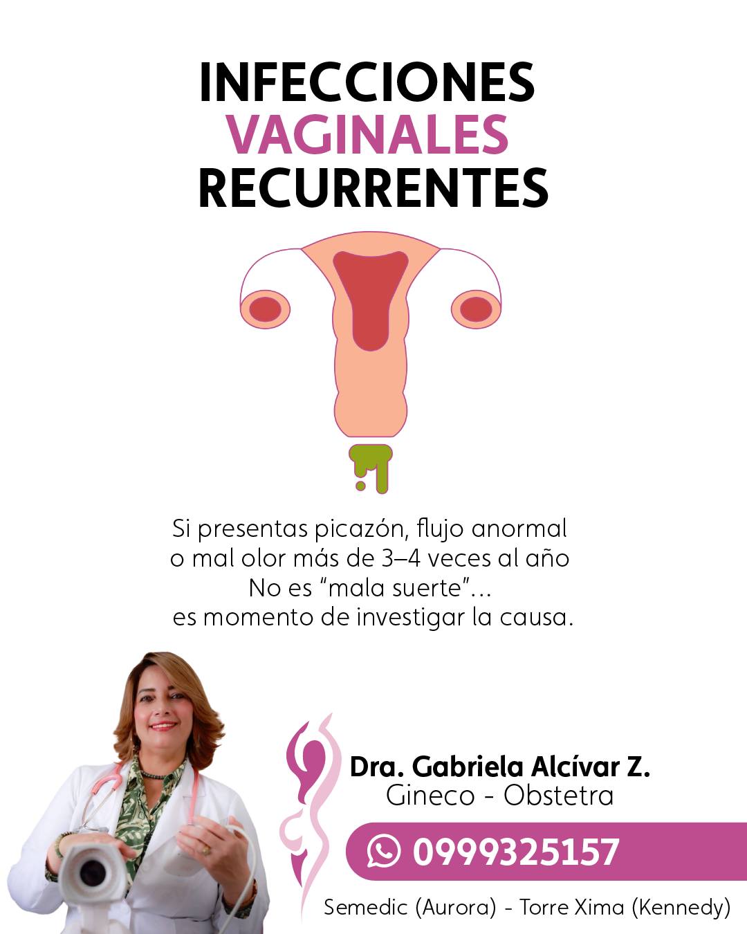 Infecciones vaginales recurrentes: por qué conviene identificar la causa