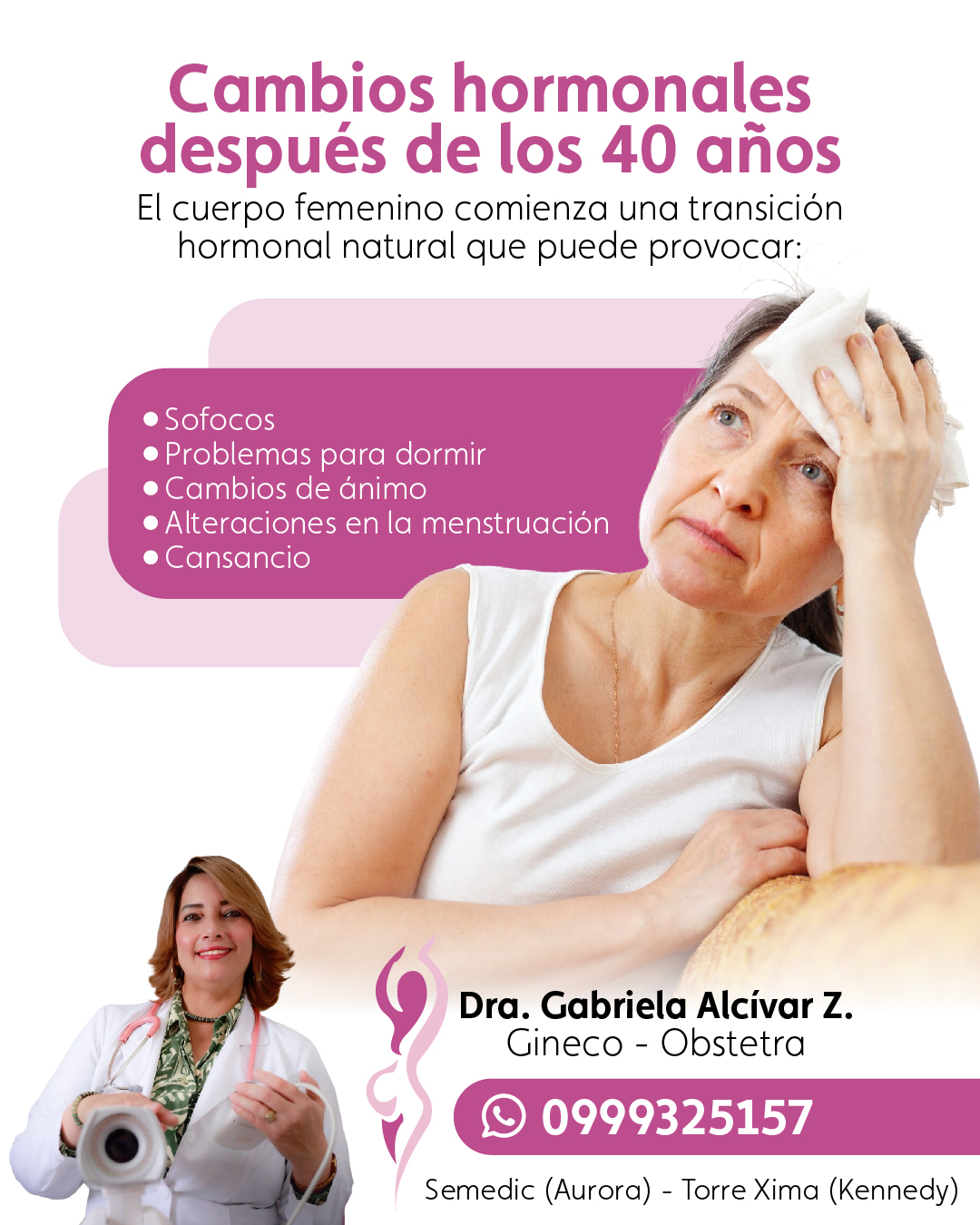 Perimenopausia: cambios en el ciclo, sofocos y otros síntomas