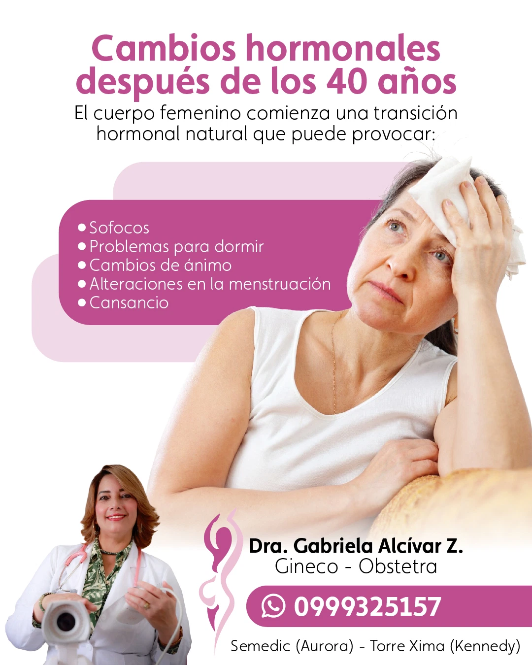Perimenopausia: cambios en el ciclo, sofocos y otros síntomas