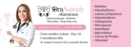 Dra. Wendy Altamirano, endocrinóloga en Guayaquil