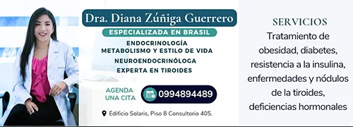 Dra. Diana Zúñiga, endocrinóloga en Guayaquil