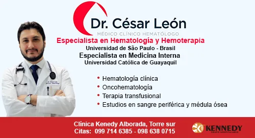 DR. CESAR LEON ARMIJOS Hematólogo Guayaquil