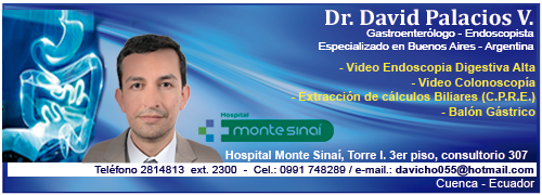 GASTROENTEROLOGO HOSPITAL MONTE SINAI CUENCA