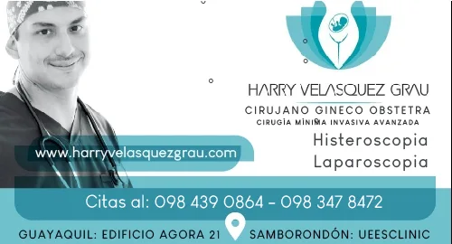 Dr. Harry Velásquez, ginecólogo en Samborondón
