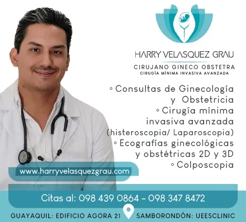 Dr. Harry Velásquez, ginecólogo en Guayaquil