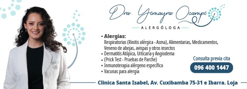 ALERGOLOGA EN LOJA ECUADOR