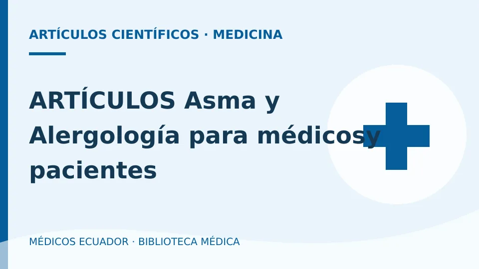 Ilustración informativa de ARTÍCULOS Asma y Alergología para médicosy pacientes