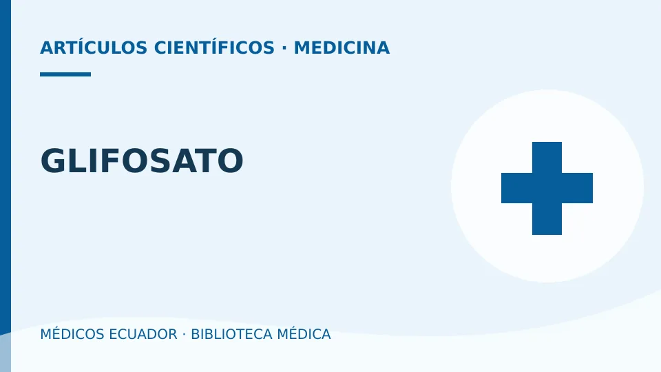 Ilustración informativa de GLIFOSATO