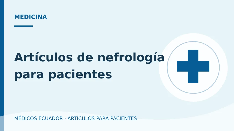 Imagen del artículo Artículos de nefrología para pacientes