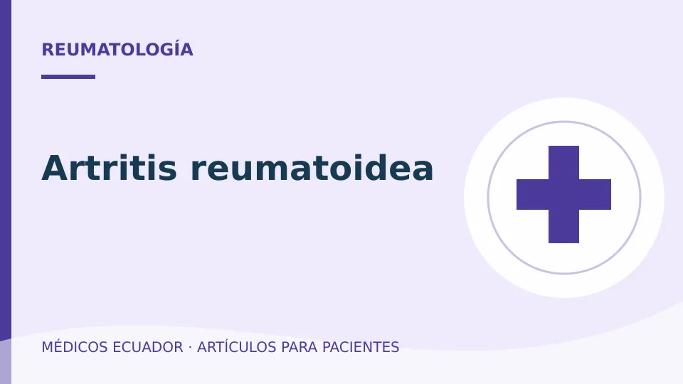 Imagen del artículo Artritis reumatoidea
