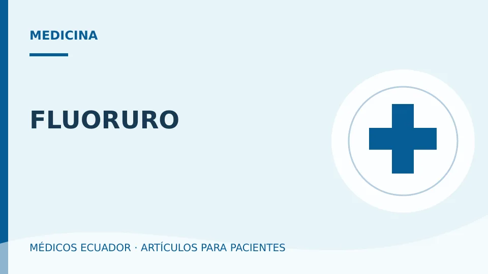 Imagen del artículo FLUORURO