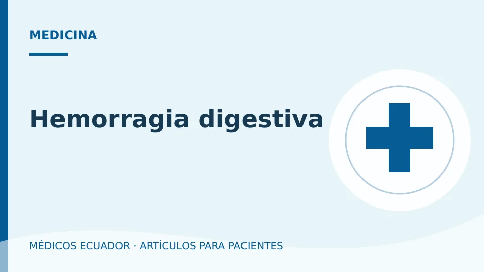 Imagen del artículo Hemorragia digestiva