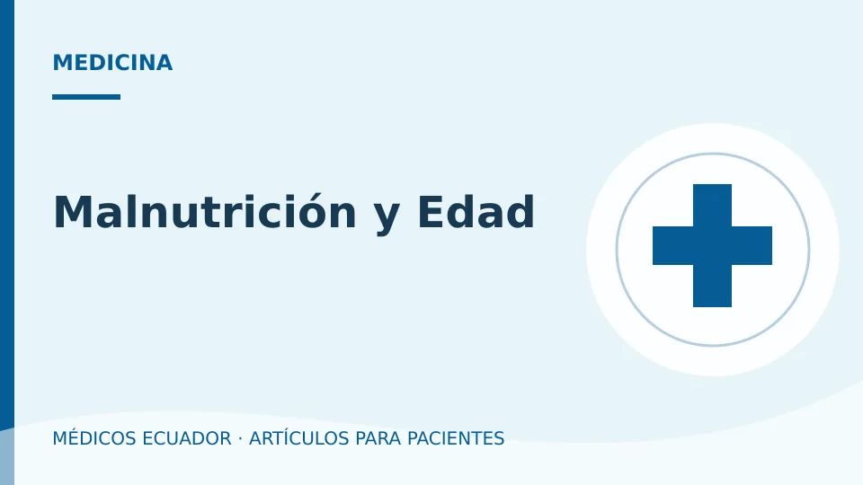 Imagen del artículo Malnutrición y Edad
