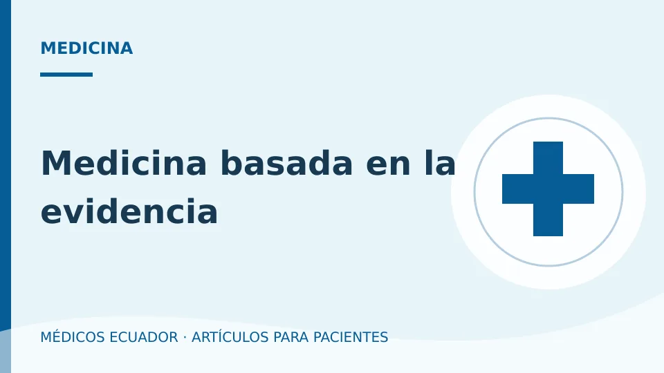 Imagen del artículo Medicina basada en la evidencia