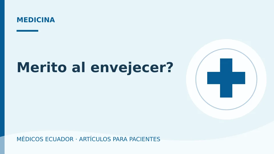 Imagen del artículo Merito al envejecer?