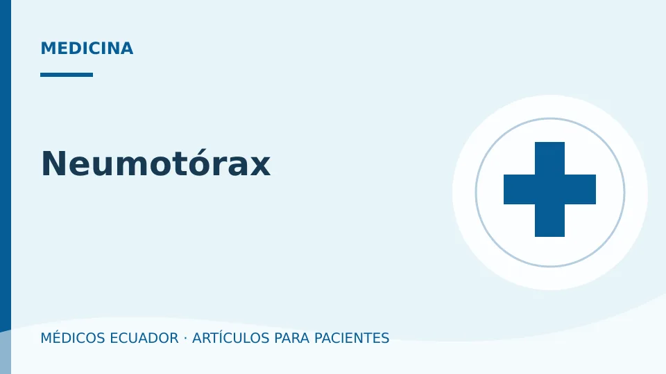 Imagen del artículo Neumotórax