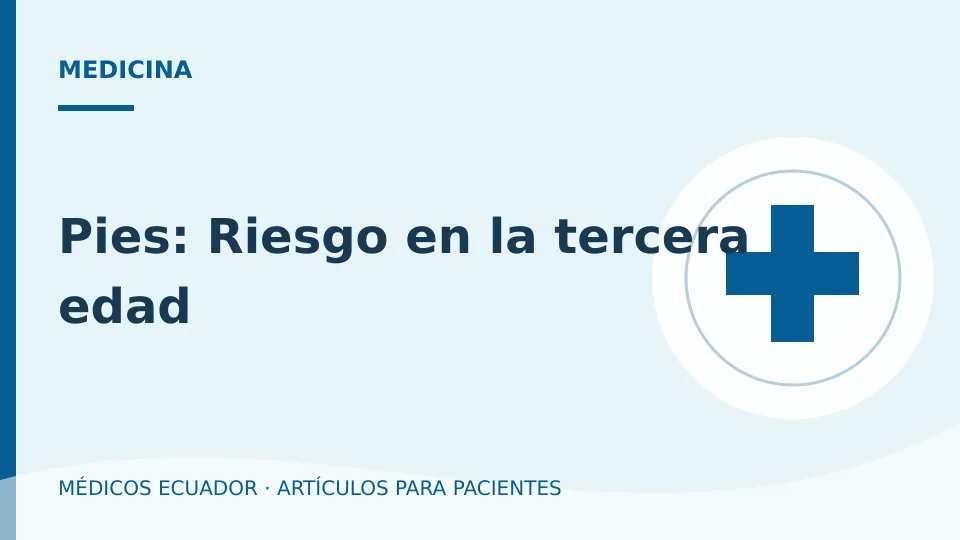 Imagen del artículo Pies: Riesgo en la tercera edad