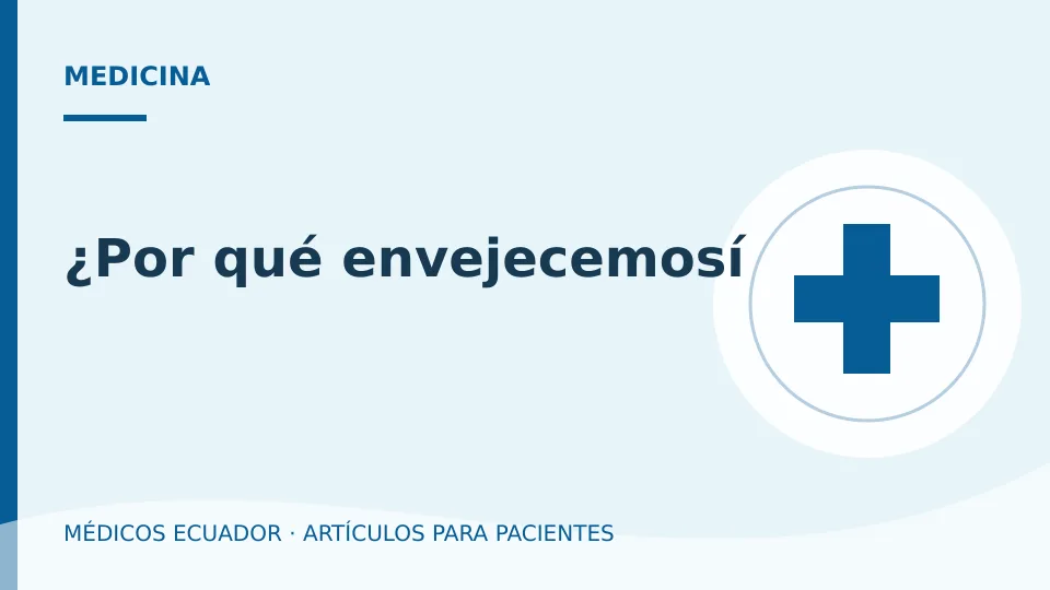 Imagen del artículo ¿Por qué envejecemosí