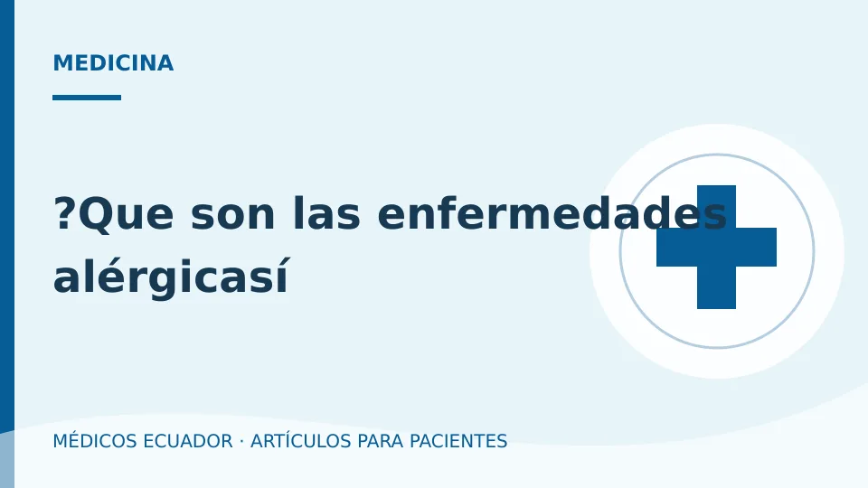 Imagen del artículo ?Que son las enfermedades alérgicasí