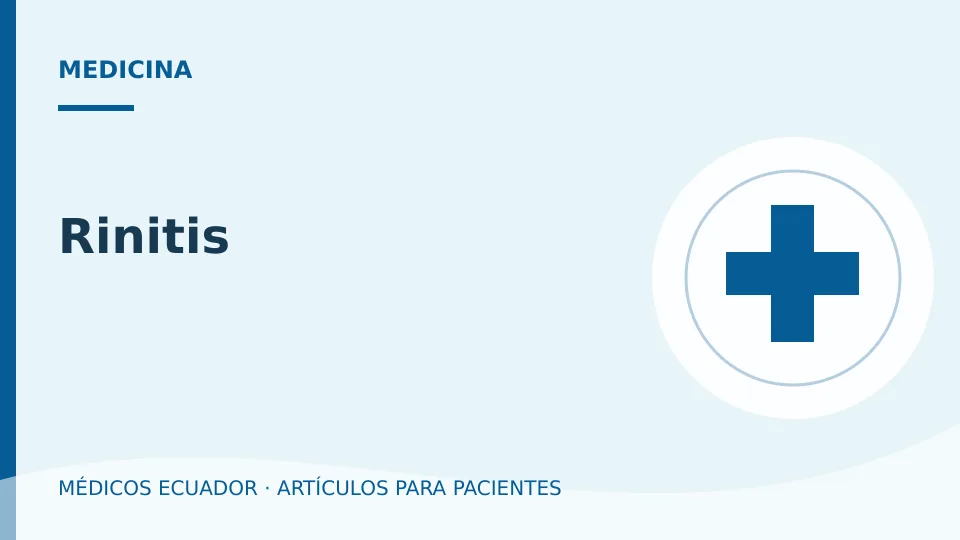 Imagen del artículo Rinitis
