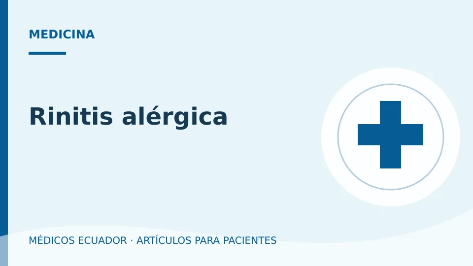 Imagen del artículo Rinitis alérgica