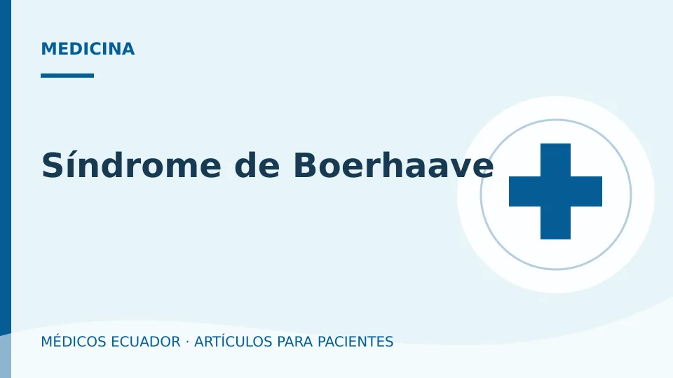 Imagen del artículo Síndrome de Boerhaave
