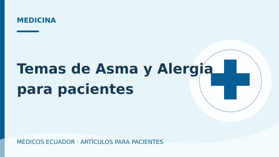 Imagen del artículo Temas de Asma y Alergia para pacientes