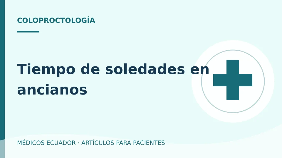 Imagen del artículo Tiempo de soledades en ancianos