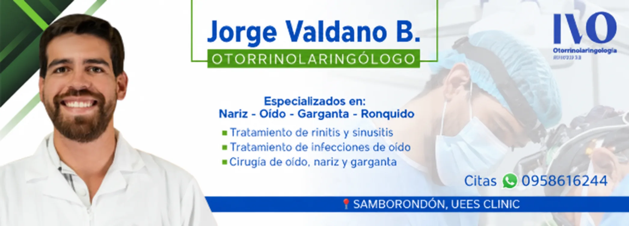 OTORRINOLARINGOLOGO EN SAMBORONDON UEES CLINIC
